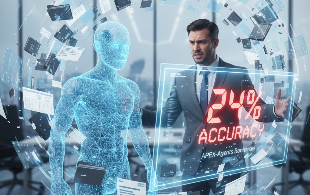 全新 APEX-Agents 基準測試:頂尖 AI 處理白領任務成功率竟不足 25%